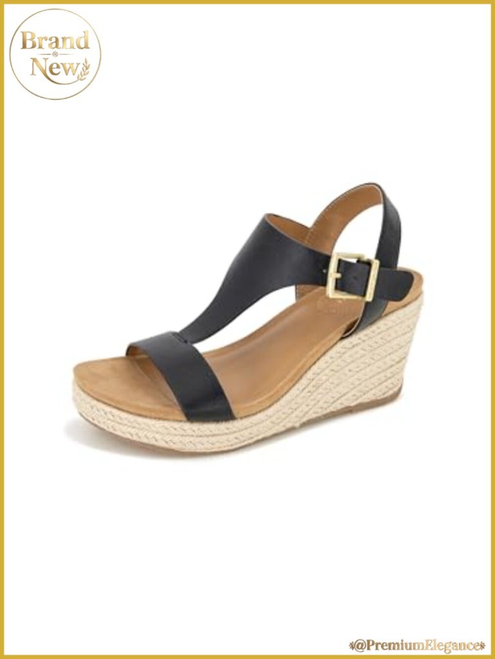 Kenneth Cole REACTION T-Strap Espadrille Wedge Sandals